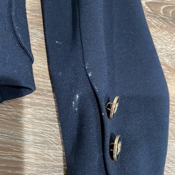 CACHÉ Women’s Dark Blue and Gold Blazer - 2 - Picture 4 of 4